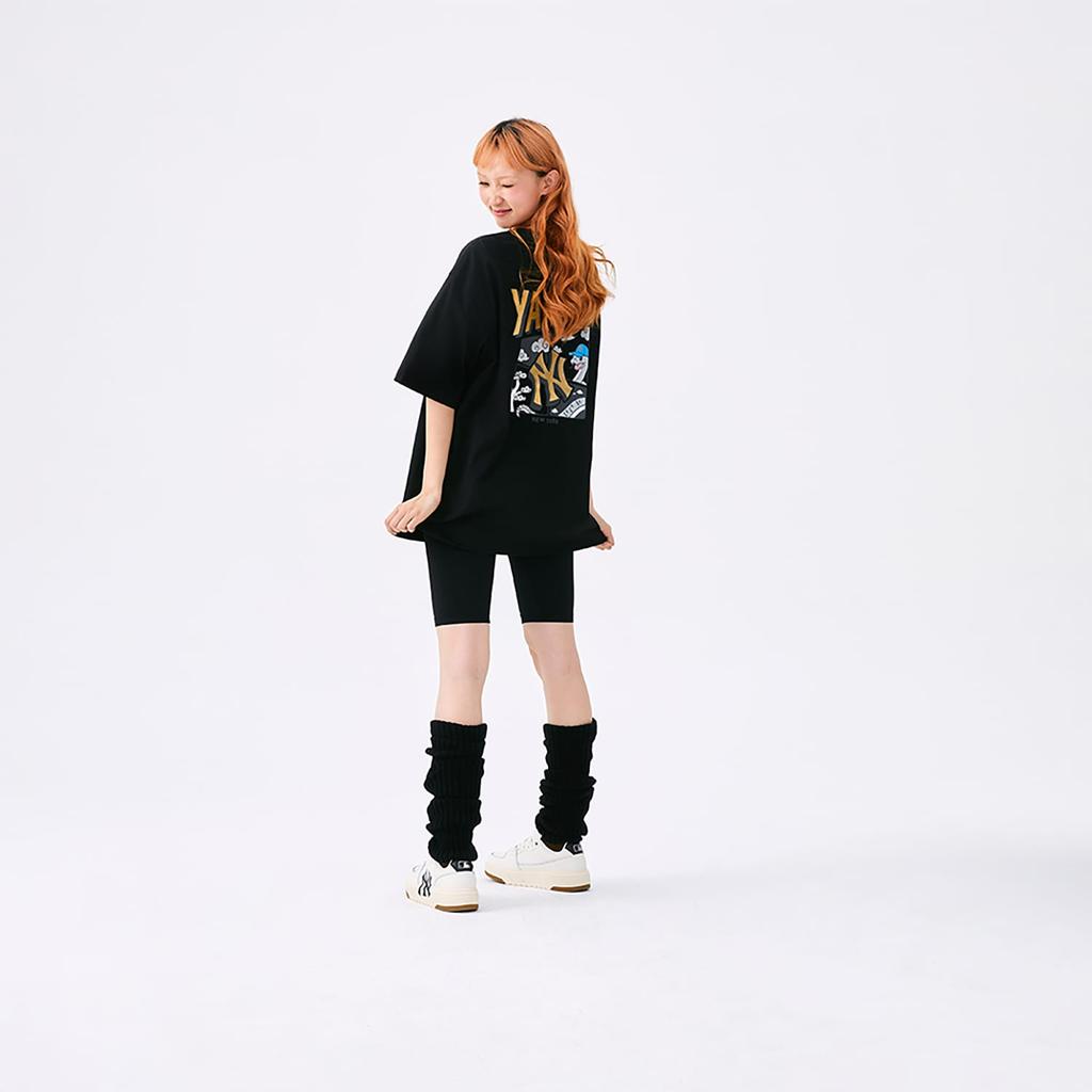 MLB New York Yankees SS25 T Shirt Unisex Black 3ATSQ0251-50BKS