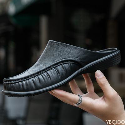 2024 Shoes Men's Slippers EVA Slip On Flats Shoes Walking Men Half Slipper Comfortable Soft Household Sandals Size 40-47