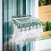 Windproof 24 Clips Clothes Hanger Plastic Cloth Drying Rack Underwear Drying Rack  for Home