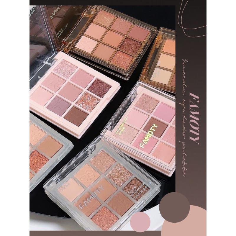 Color Highlight Eyeshadow Palette Shimmer Glitter Matte Luminous