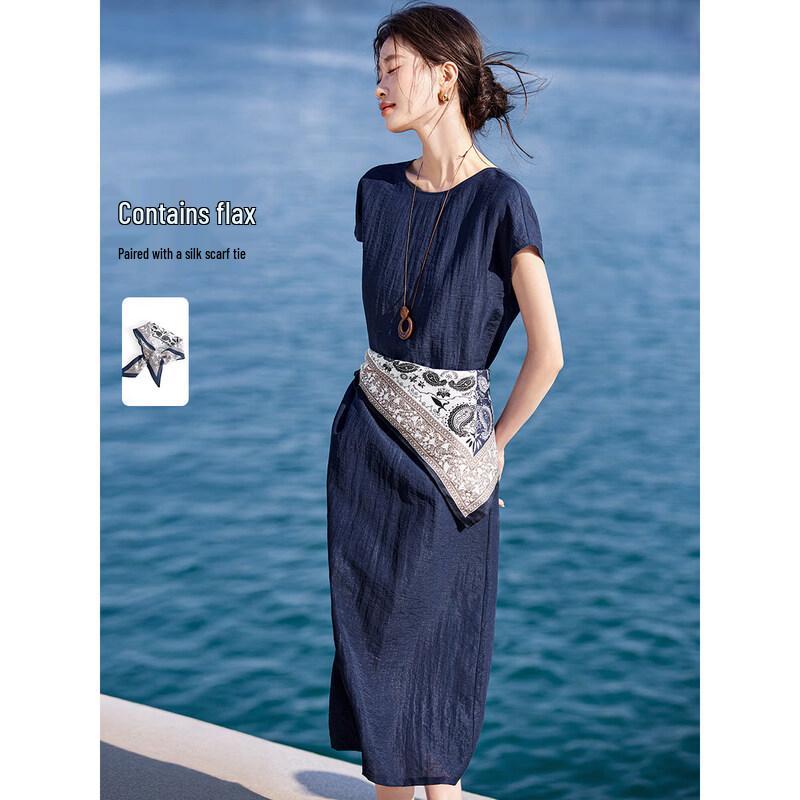 Mohan Yimei Summer Printed Viscose Blend A-Line Dress M