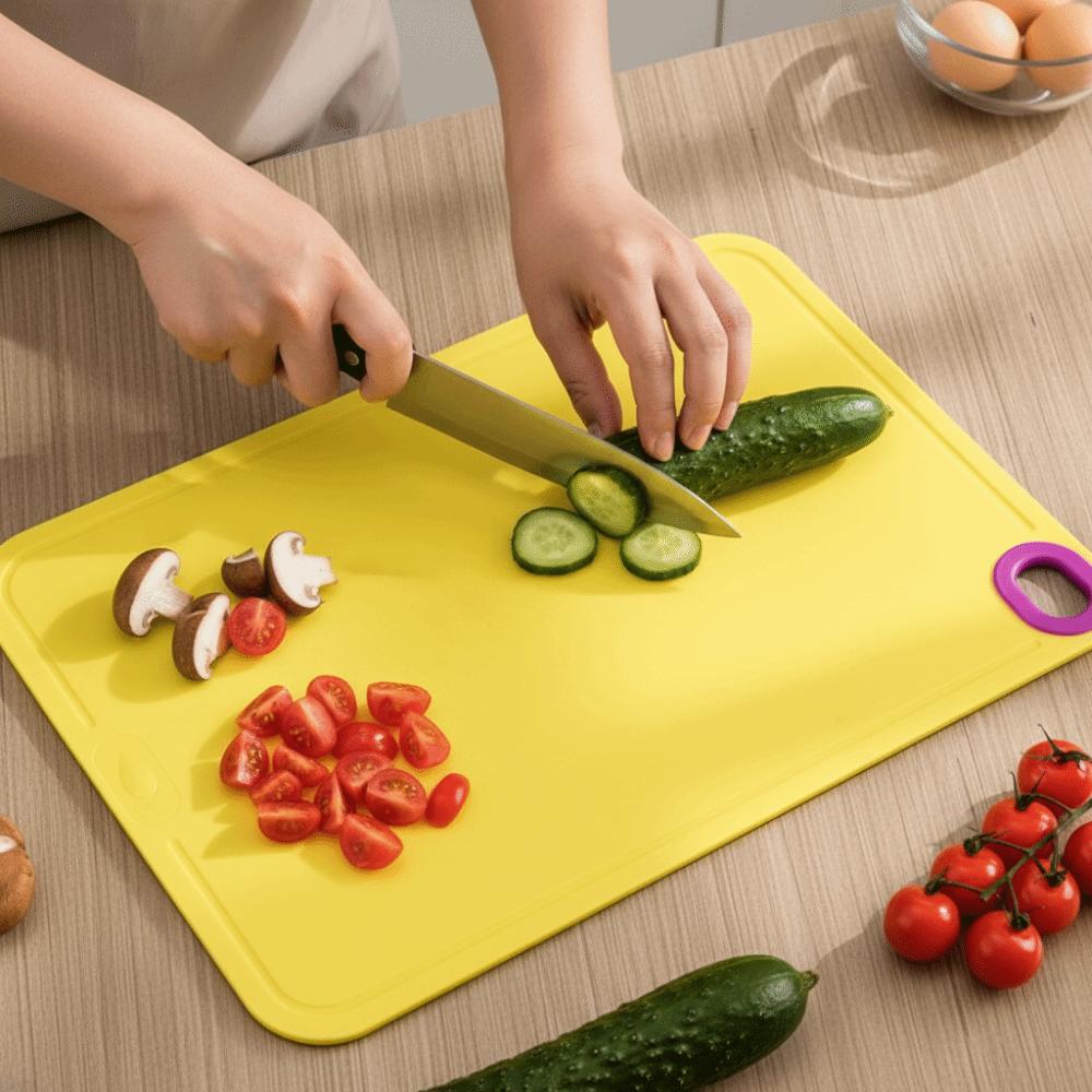 Non-Slip Double-Sided Cutting Board Mildew-Resistant Hangable Charcuterie Board High Temperature Resistance TPU