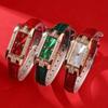 2/ 3pcs/ Set Fashion Women's Watch Set PU Leather Simple Quartz Watch Rectangle Diamonds Fashion Dial Ideal Gift for Women