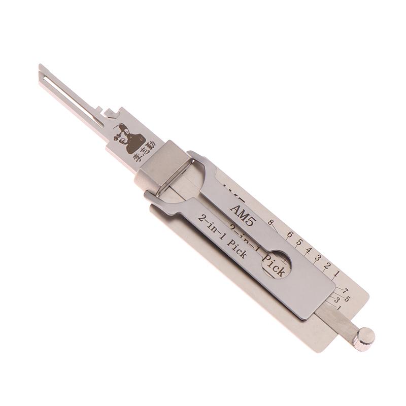 2-in-1 Schloss-Schlüssel Präzisions-Haken- und Dietrich-Set O-Ring-Aufnahme-Kits Wartungs-Reparaturwerkzeug Auto-Entriegelungs-Technik Am5