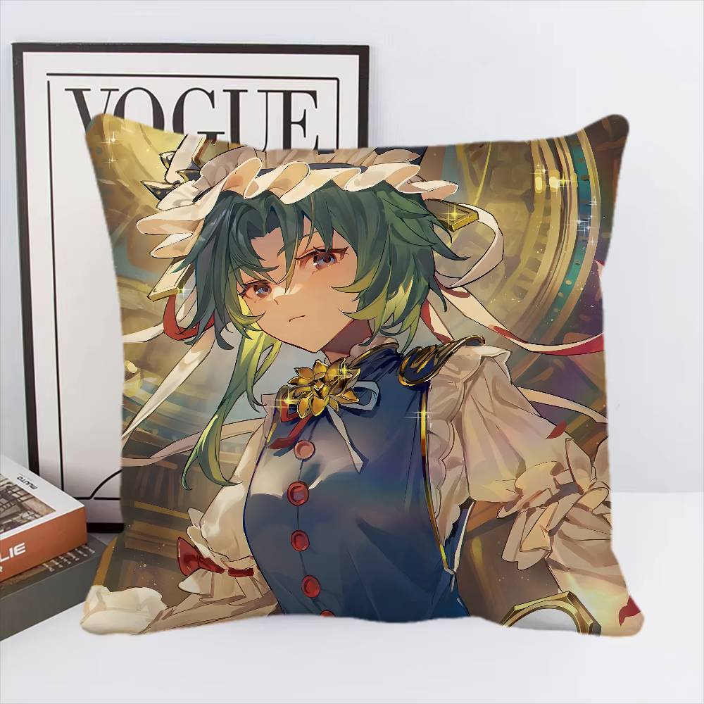 Shiki Eiki Eiki Shiki Anime Pillow Case Square Pillow Bedroom Sofa Leisure Comfort Cushion Car Home Decoration