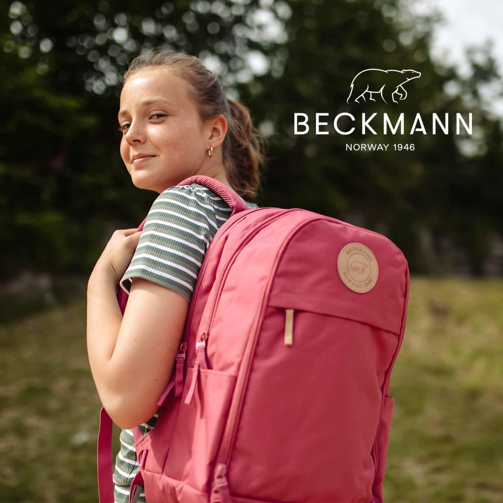 [BECKMANN] Beckman Norway Backpack URBAN Midi Rose Kids Women's Backpack Nordic Ergonomic Lightweight Rain Cover Included