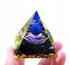 Pyramid Orgonite + Led Lamp Base 5Cm Crystal Stones Amulet 5Cm Hx07