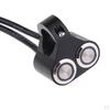 Alloy 7/8'' Handlebar Refit Waterproof 2 Button Control Blue Indicator Switch