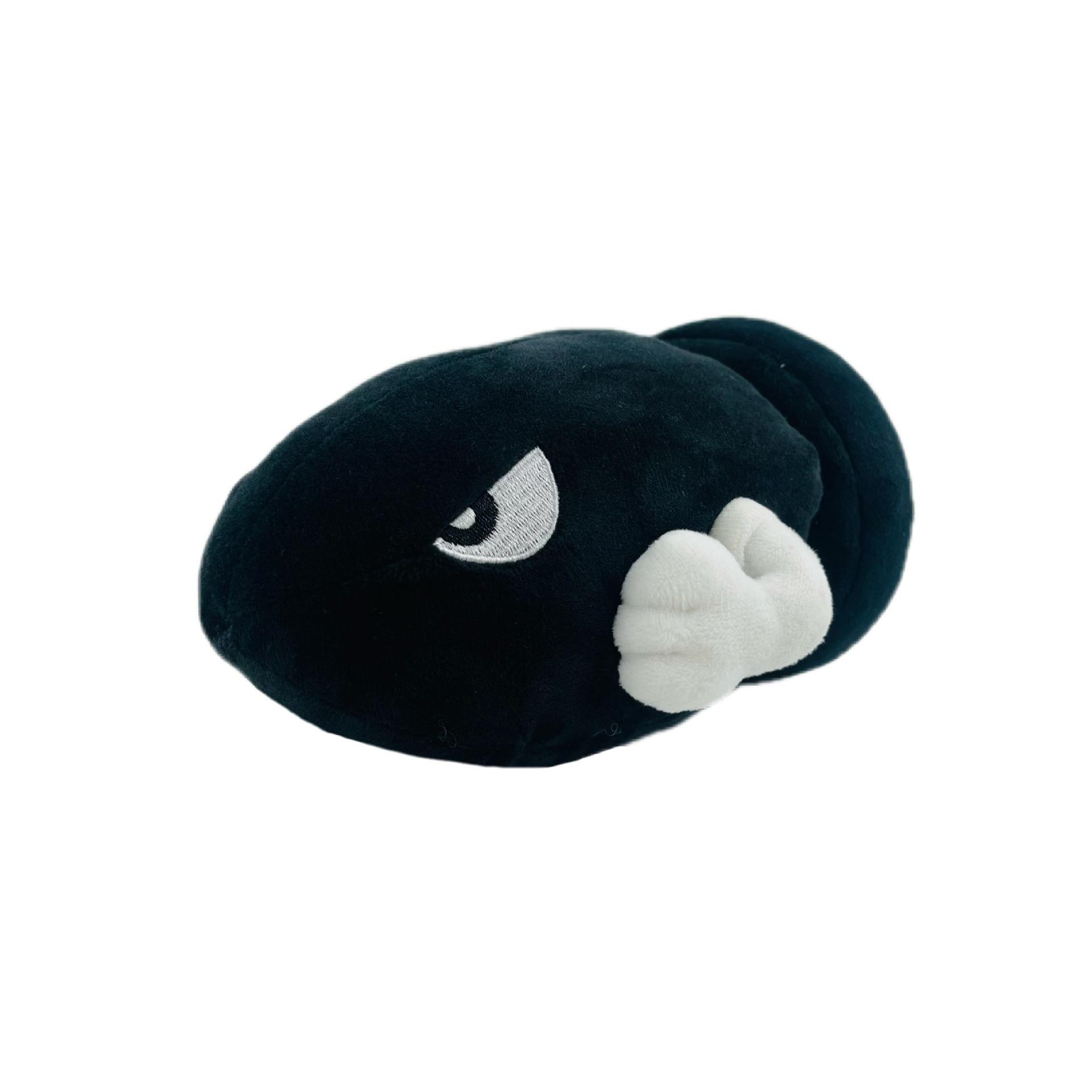 Super Mario Bullet Bill Plush Toy, Soft Stuffed Animal for Kids Boys Girls, Mario Game Character Plushie Gift for Fans