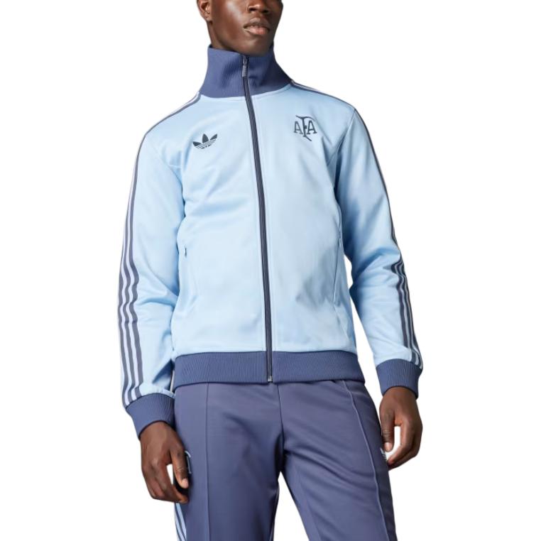 adidas Originals X Argentina Aniversar FW24 Jachetă Fashion Moale Confortabilă Slim Bărbați Jachetă Albastru-Deschis JD9096