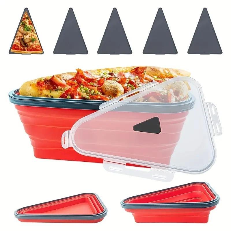 Silicone Pizza Box - Reusable Over 1000 Times, Foldable for Space-Saving Storage, Food-Grade Materia