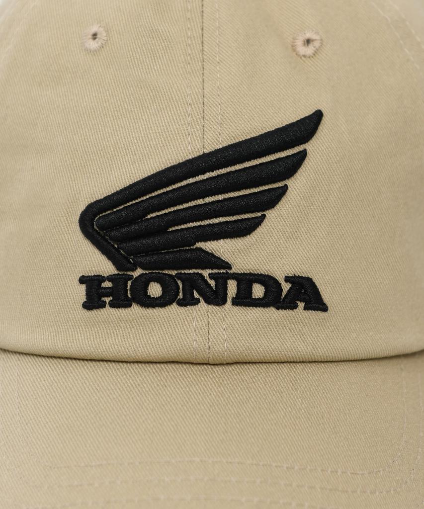 PHYPS MOTORCYCLE Honda Wing Logo Basic Cap Beige