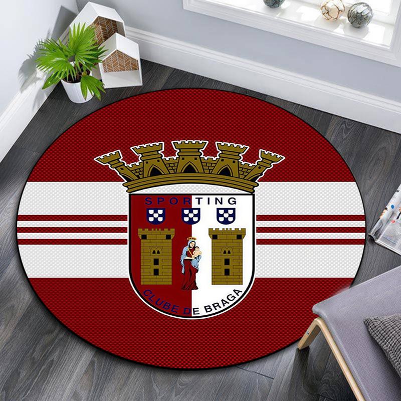 SC Braga Round Area Rug,Carpet Rug for Living Room Bedroom Sofa Playroom Decor,Non-slip Floor Mat