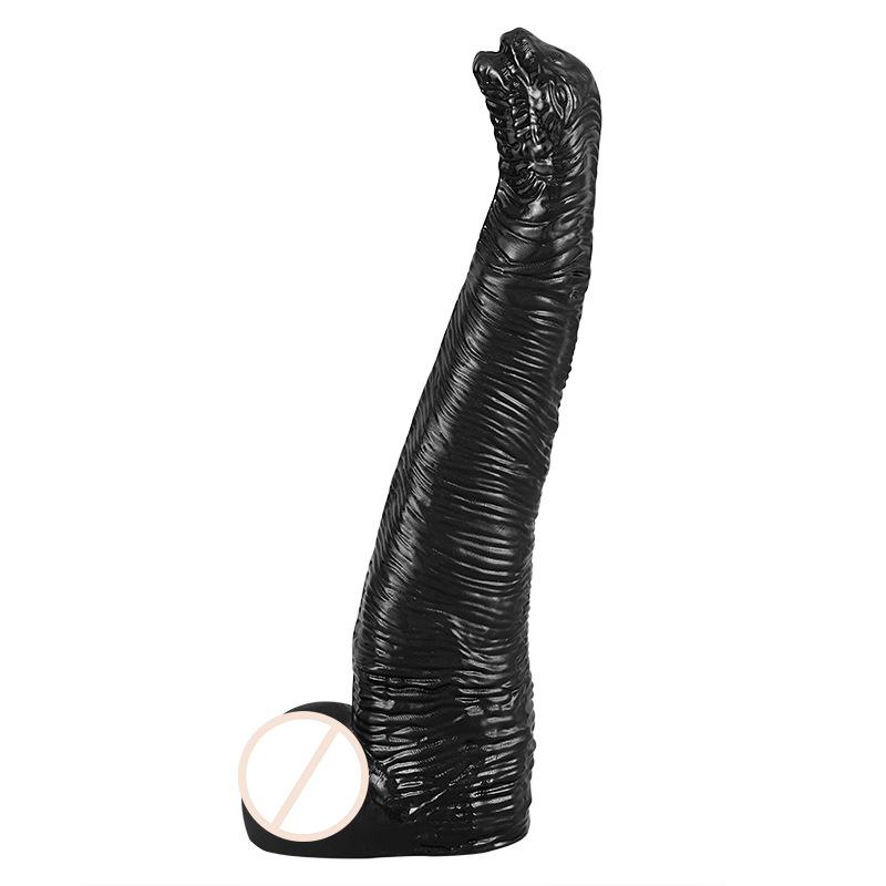 Discover Sensual Depths: 3 - Size Dino - Headed PVC Aids, Textured for Immersive Tingling Pleasure