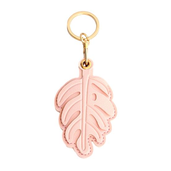

Keychain Pendant Monstera Leaf Shape Key Holder Imitation Leather Access Card Cover Bag Charm Decorative Keychain Accessory