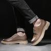 Fashion Trendy Men's Casual  Men's Retro  Leather Shoes  High Quality Luxury British Style Party and Wedding Shoes Hot Selling Items