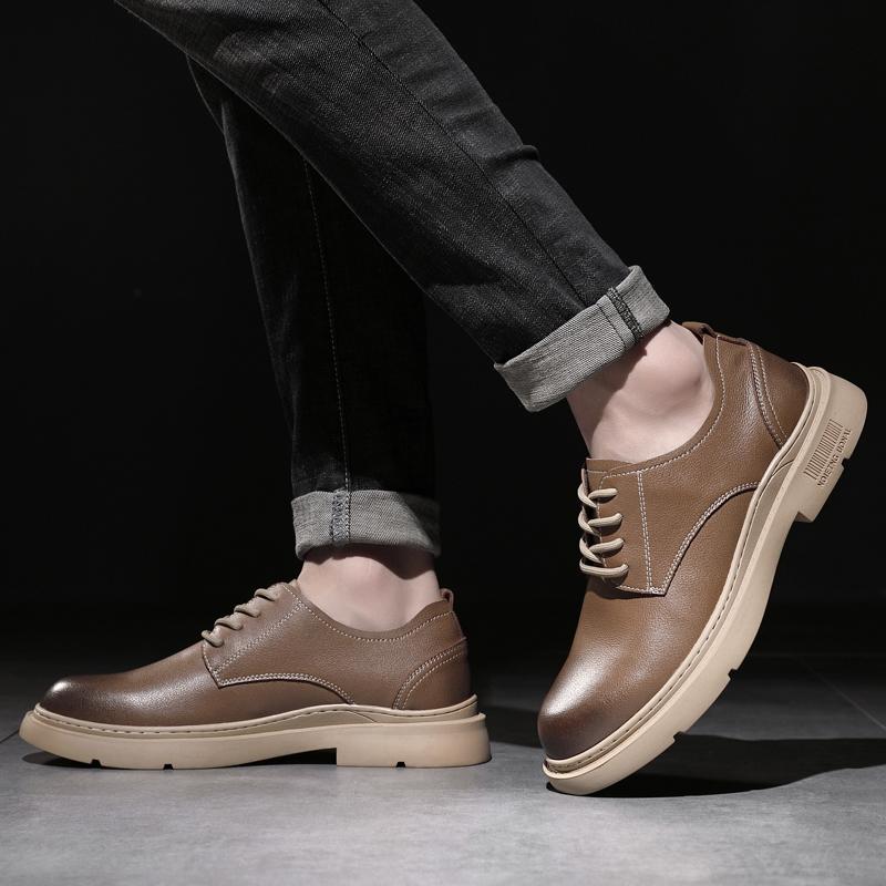 Fashion Trendy Men's Casual  Men's Retro  Leather Shoes  High Quality Luxury British Style Party and Wedding Shoes Hot Selling Items