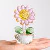 Cartoon Sunflower Ornament Plant Series Crystal Home Decoration Sunflower Figurine  Gift