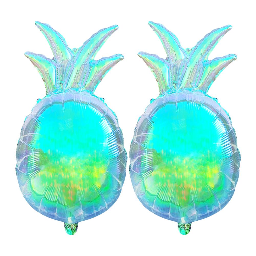 Colorful Pineapple Aluminum Foil Balloons, Used for Summer-Themed Balloon Party Decorations, Birthday Parties, and Pineapple-Themed Other