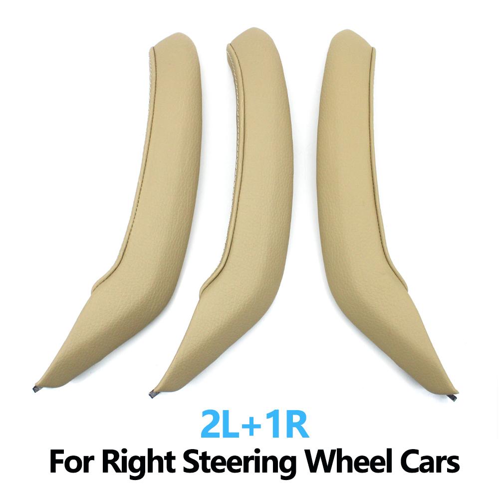 LHD RHD interior mașină ușă pasager stânga dreapta mâner de tragere capac exterior din piele de înlocuire pentru BMW X3 X4 F25 F26