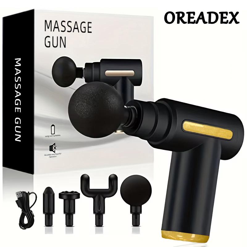 Durable And Safe Usb Rechargeable Portable Fascia Gun 6-Speed Handheld Slapping Massager For Body Back Neck Legs - Massage Relaxation Tool