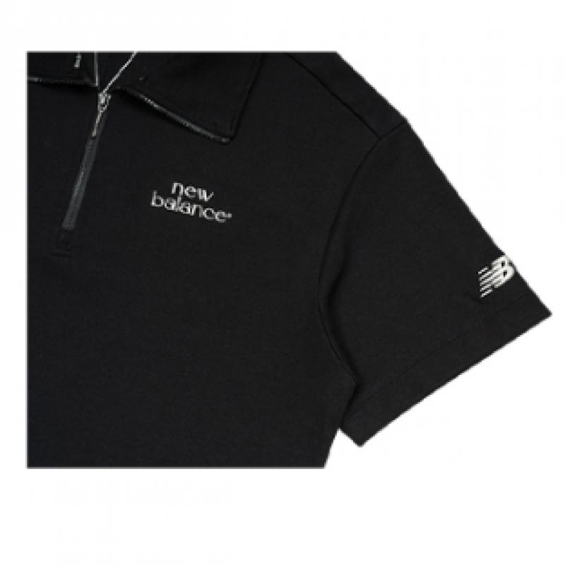 New Balance Women Single Mesh Half Zip Up Short Sleeve Sweatshirt Nbncf2w412 19