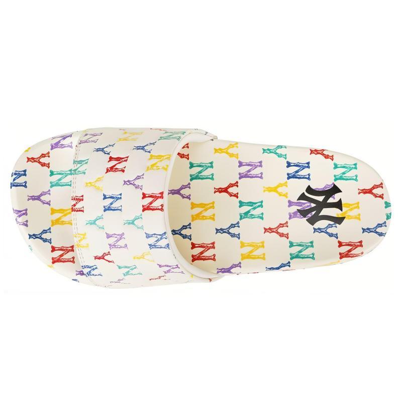 MLB MONOGRAM Reading Collection Abrasion Resistant Slide Slippers Unisex White Sneakers 32SHHM111-50W