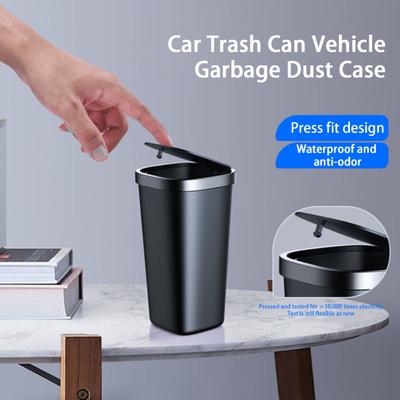 1 Set 800ml Car Storage Box Waterproof Large Capacity Car Trash Can Vehicle Garbage Dust Case Vehicle Supplies