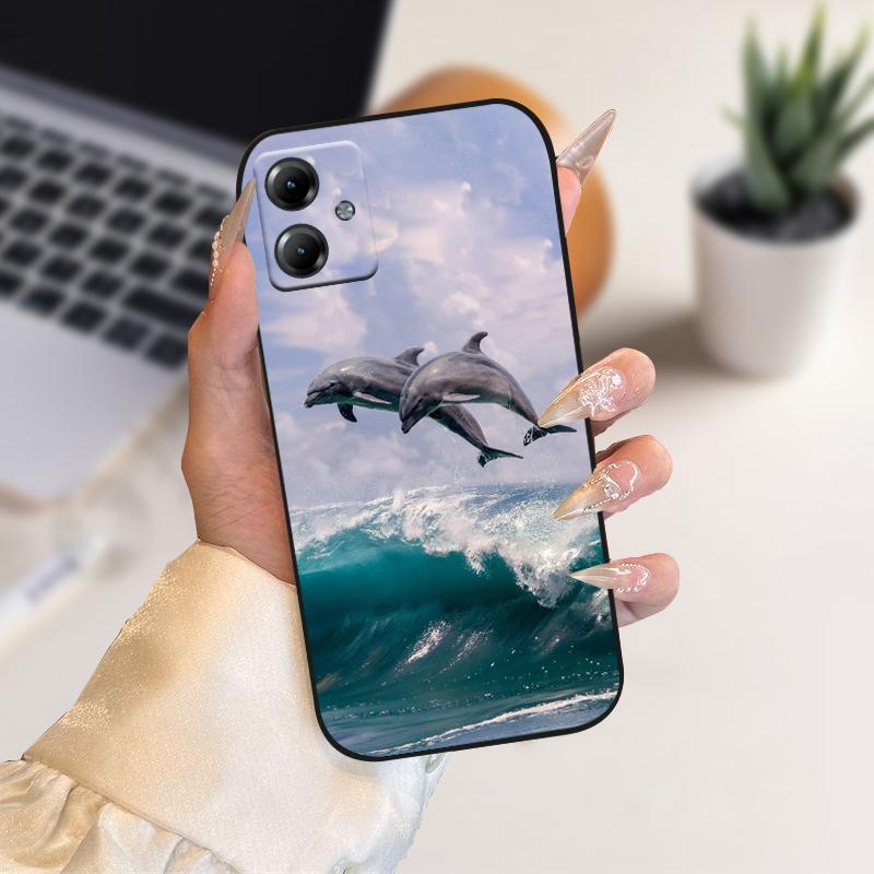 Soft Phone Cases For Moto G14 G13 G23 TPU Silicone Bumper Cover For Motorola Moto G10 G20 G30 4G Cartoon Protective Fundas Case