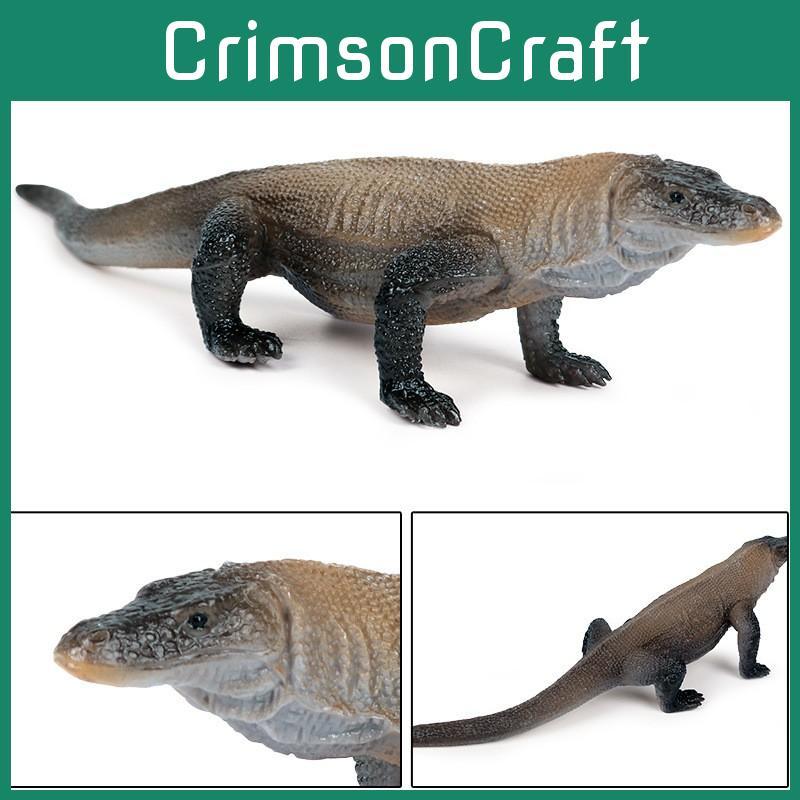 Jurassic Dinosaur Toy Model Plastic Komodo Dragon Static Figurine For Kids And Enthusiasts