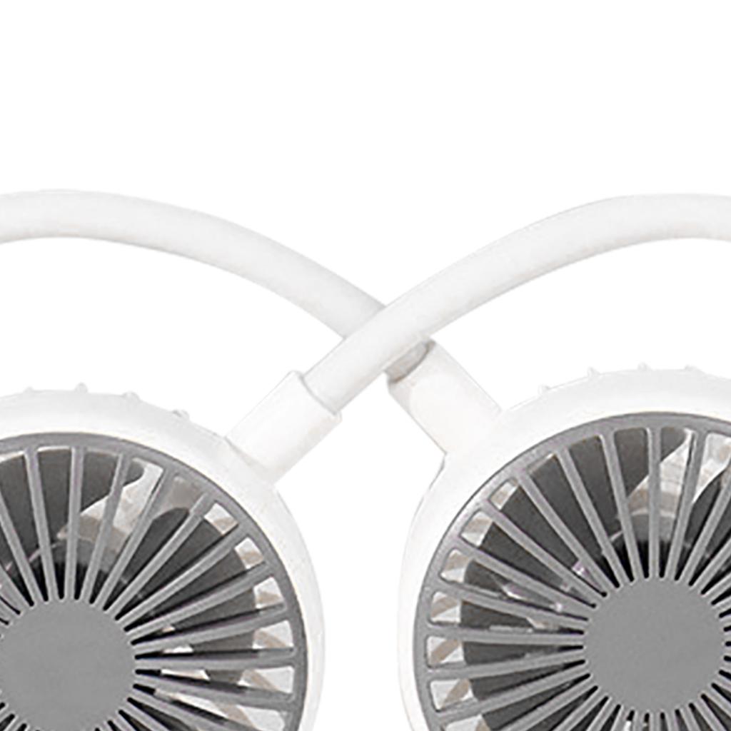 Portable Neck Fan Bendable Wearable USB Rechargeable Hand Free Mini Hanging Fan for Office Travel