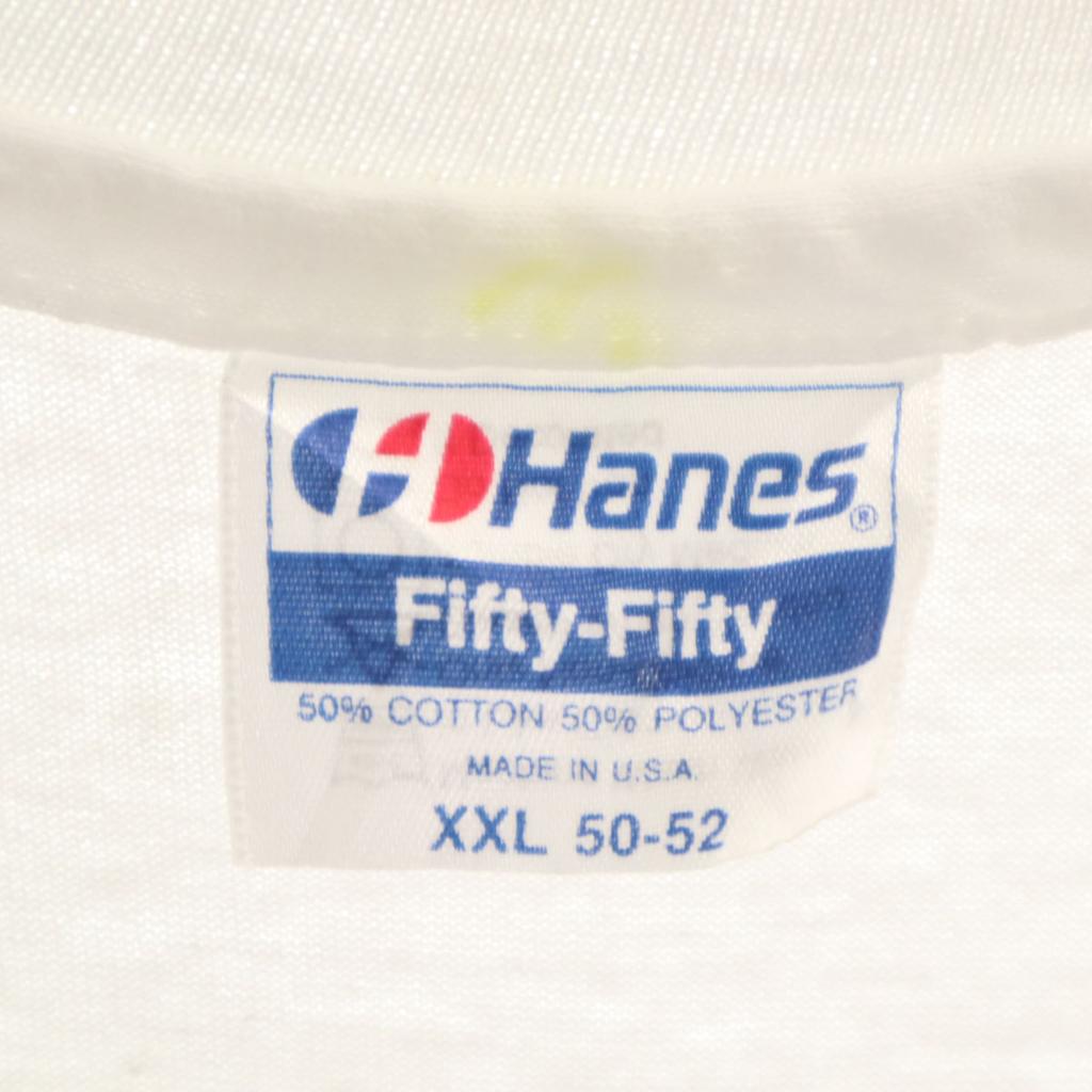 Hanes 80s 90s Made in USA Old Short sleeve T-shirt Big size single stitch Men's Used