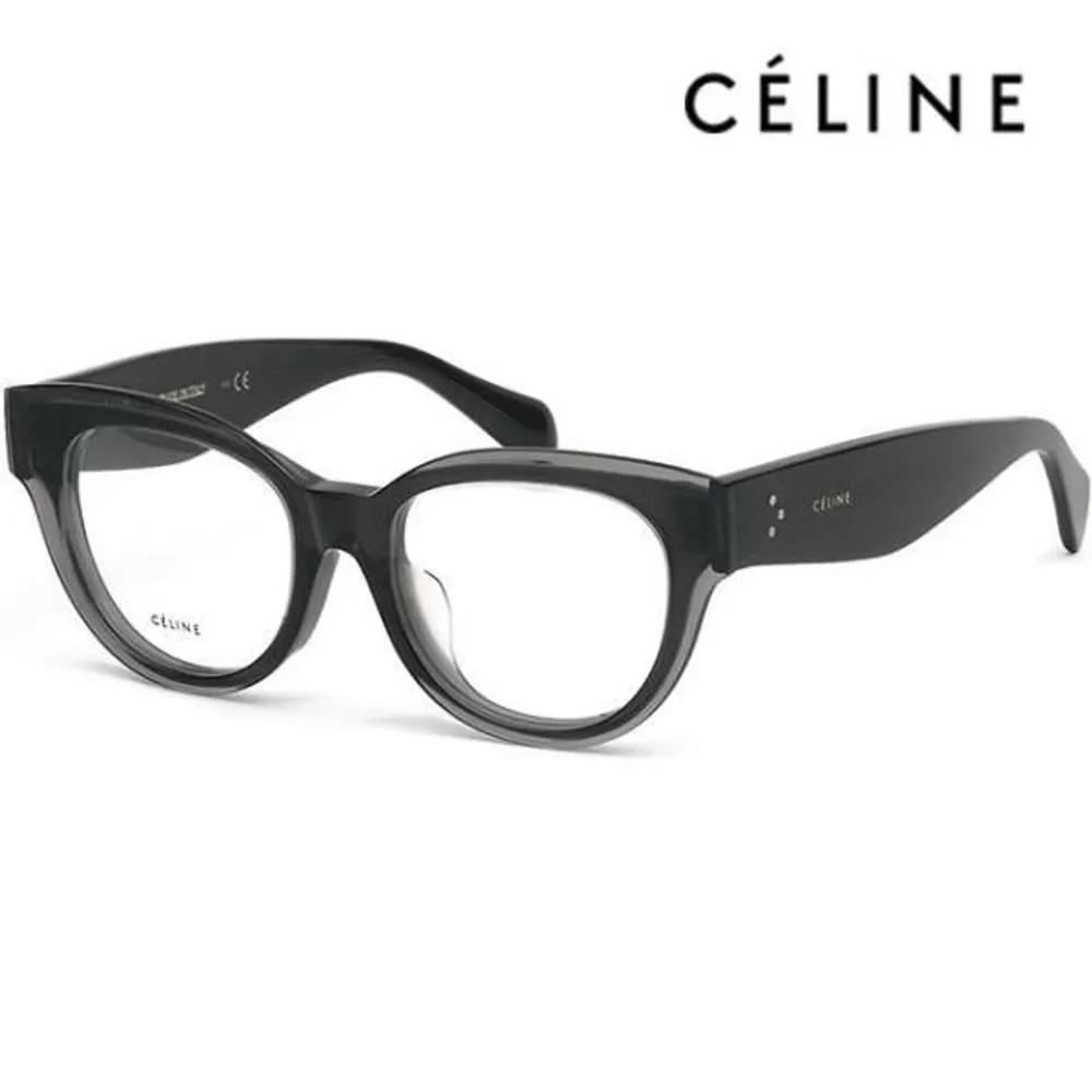 

[Celine] Eyeglass Frame CL50015F 020 Round Transparent Gray Cat-Eye Fashion