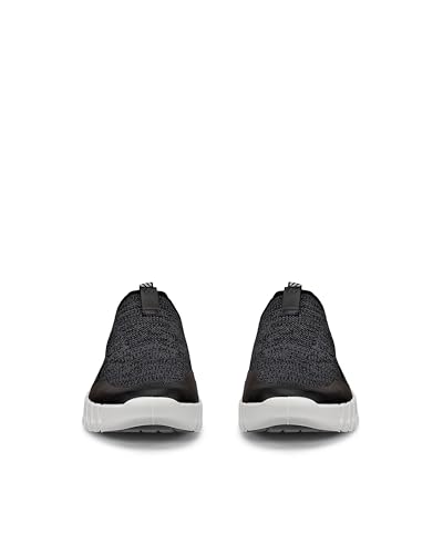 Dámske slip-on tenisky ECCO GRUUV W z pravej kože, 21833360568, Čierna/Magnetická/Čierna, Veľkosť 24,0 cm, 3E