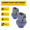 License Light Tail Plate Brake Light Socket Plastic Fit Ford Expedition 2007-17
