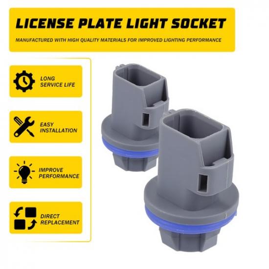 License Light Tail Plate Brake Light Socket Plastic Fit Ford Expedition 2007-17