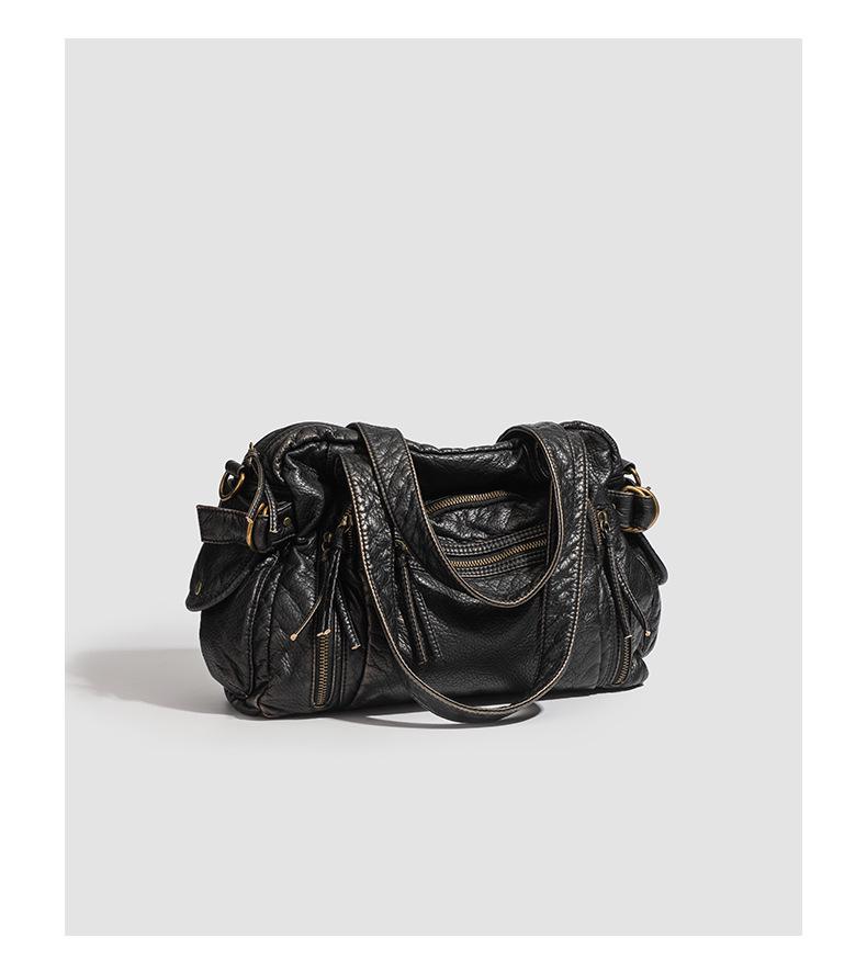 Borsa da Moto Retro Y2K più Venduta: Borsa a Mano di Grande Capacità, Borsa Tote Stile Wasteland, Messenger a Spalla da Donna.