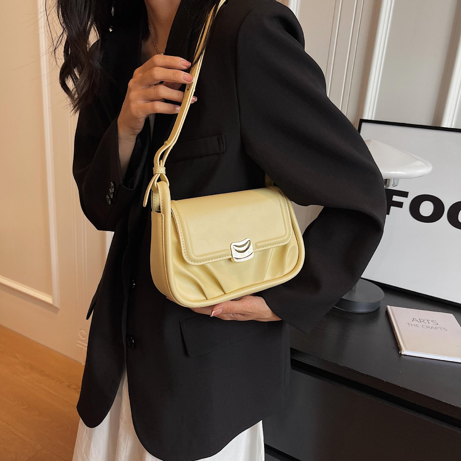 Весна Осень Новая Сумка на Плечо Новая ПУ Женская Летняя Универсальная Сумка Кроссбоди — фото 4