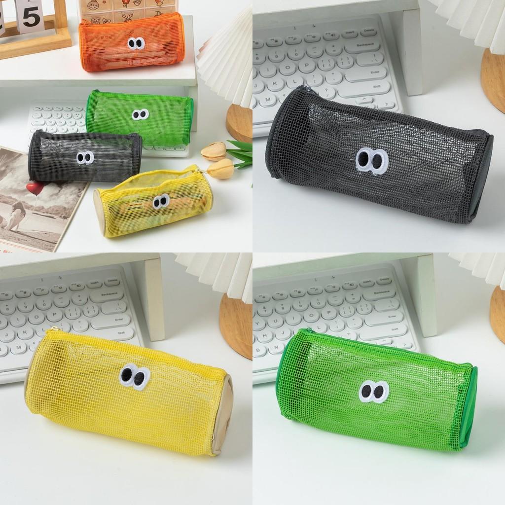 Nylon Cute Pencil Bag With Mesh Design And Spacious Storage For Gift School