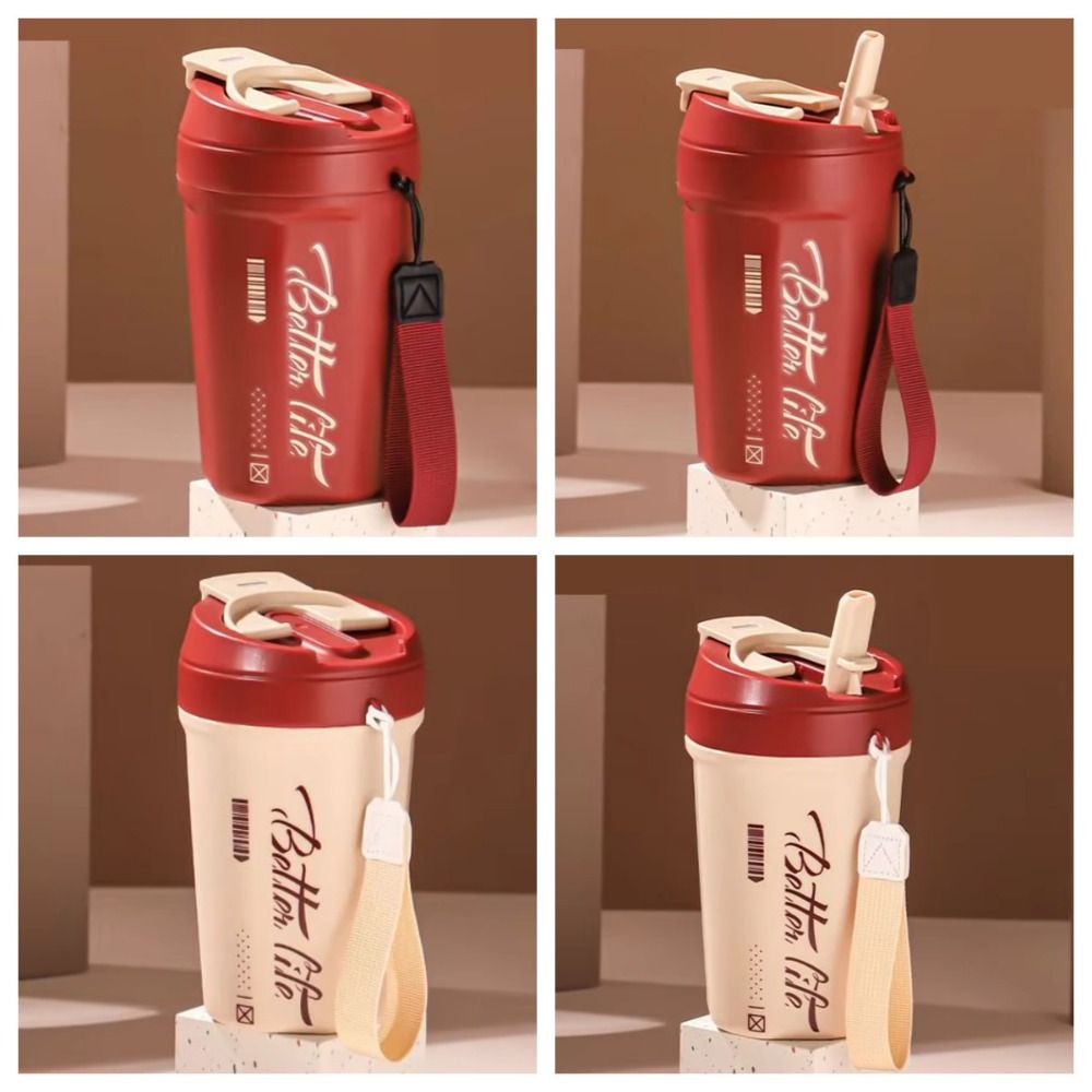 Stainless Steel Coffee Vacuum Flask Keeps Cold and Heat Coffee Thermos Mug  Office Home
