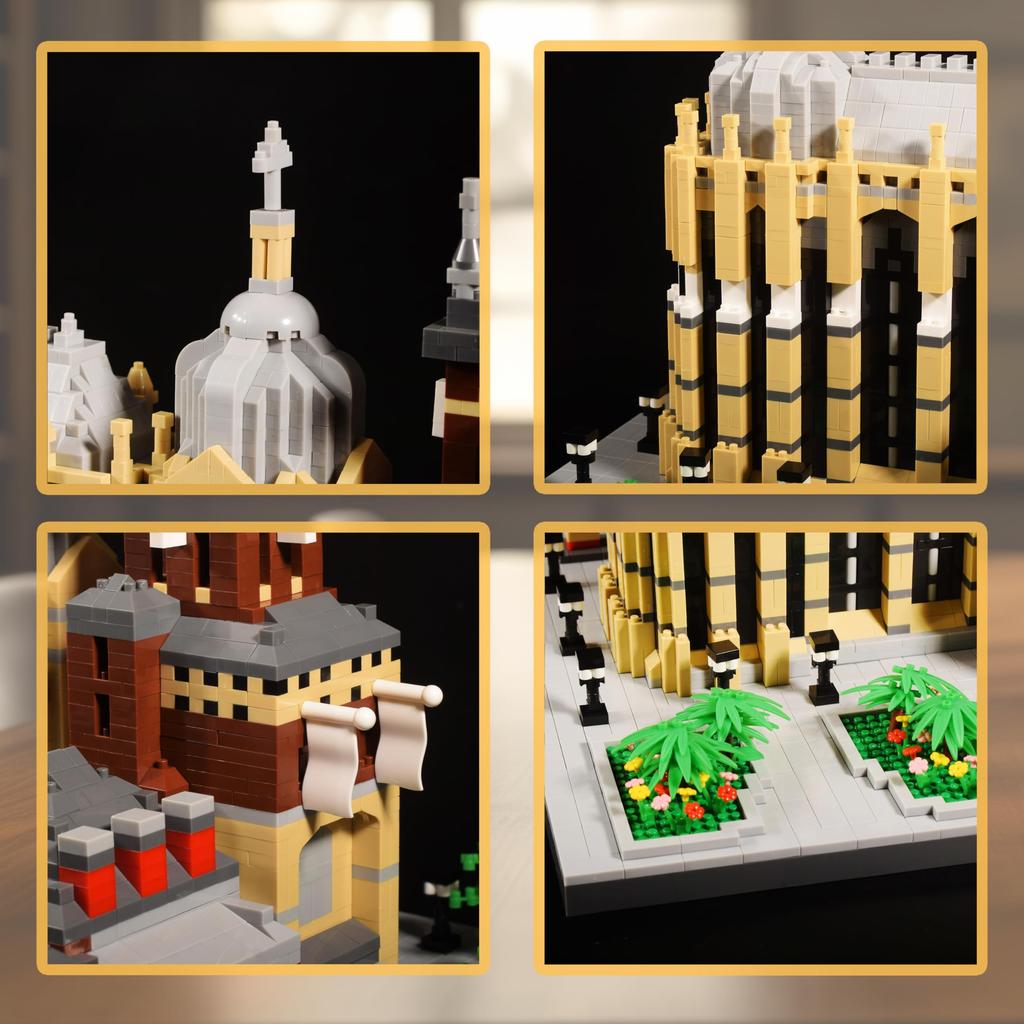 LULUFUN Aachener Dom Mikrobausteine Gebäude Burg Baustein Set Weltkulturerbe Modell Deutschland Berühmtes Gebäude Aachener Dom DIY Hobby Modell Kinder