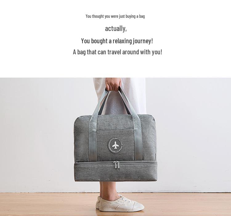 Waterproof Wet/Dry Separation Bag for Swimming, Beach, Shoes, Swimsuits, Wash, and Fitness Gear.