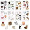 8 Styles of INS Cat Expression Meme Stickers Waterproof Diary Hand Account Stickers Gu Card Stickers DIY Decorative Stickers