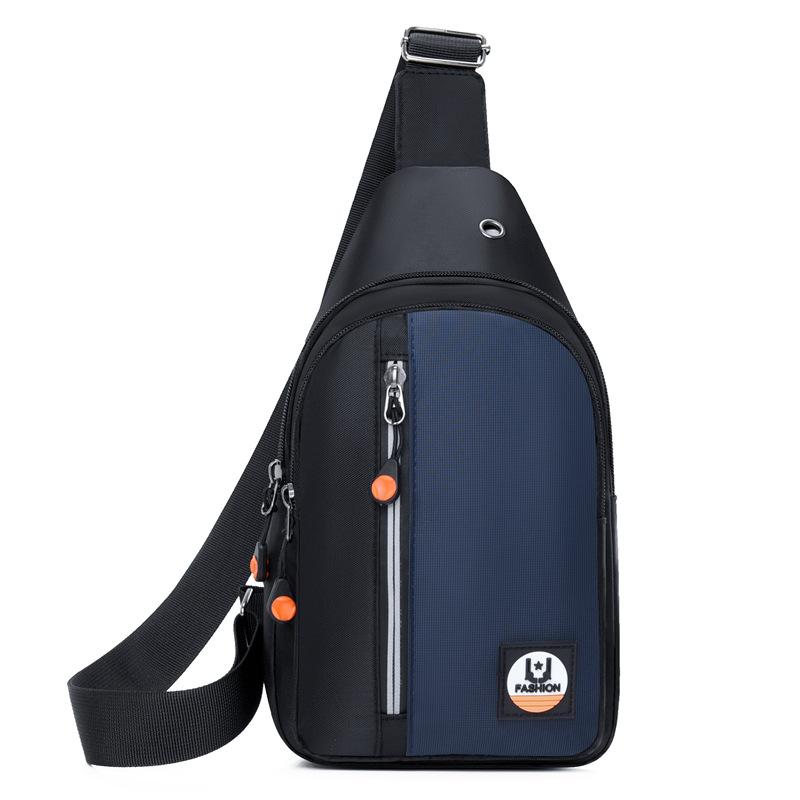 New Men's Messenger Bag Simple Outdoor Sports Mobile Phone Shoulder Bag Trend Casual Joker Fashion Chest Bag.