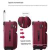Canvas Large Capacity Carry-On Suitcase with Universal Wheels, Combination Lock, and Durable Trolley for Men and Women