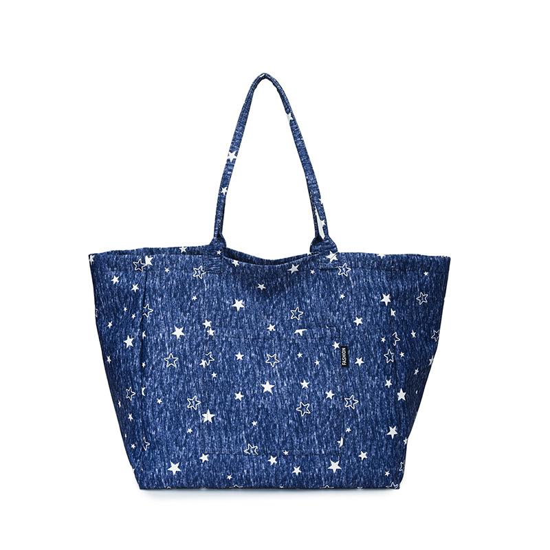 Large Capacity Casual Tote Bag, Hand-held Shopping Bag for Shopping, Relaxed Feeling, Single Shoulder Bag