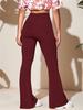 European & American Women's Casual Knitted Flared High Waist Yoga Pants