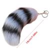 Plush Foxes Tail Keychain Soft And Cute Accessory Plush Keyring Decors For Bags Keys Or Home Decors 18cm Long
