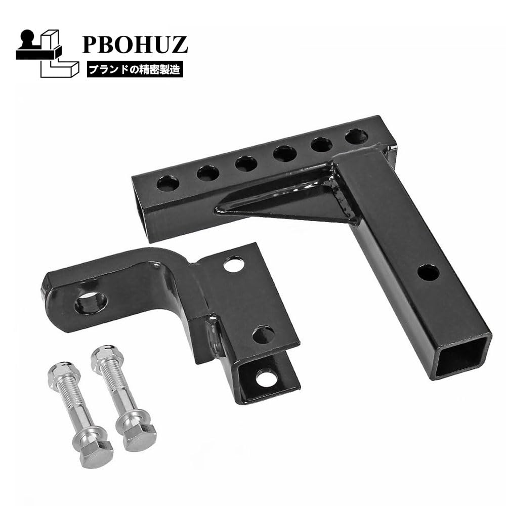 PBOHUZ Remorcă Drop Receptor Metalic Durabil Picior de Remorcă Reglabil Suport Bilă pentru Camioane Remorcă Drop Hitch Hitch, 10" 2" -