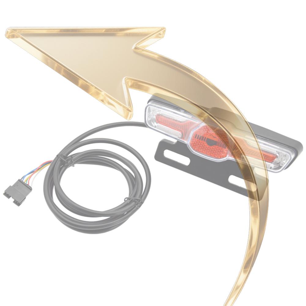 Светодиодный Предупреждающий Стоп-Сигнал Высокой Яркости Задний Фонарь Поворотник для Электровелосипеда 36В 48В China Mainland